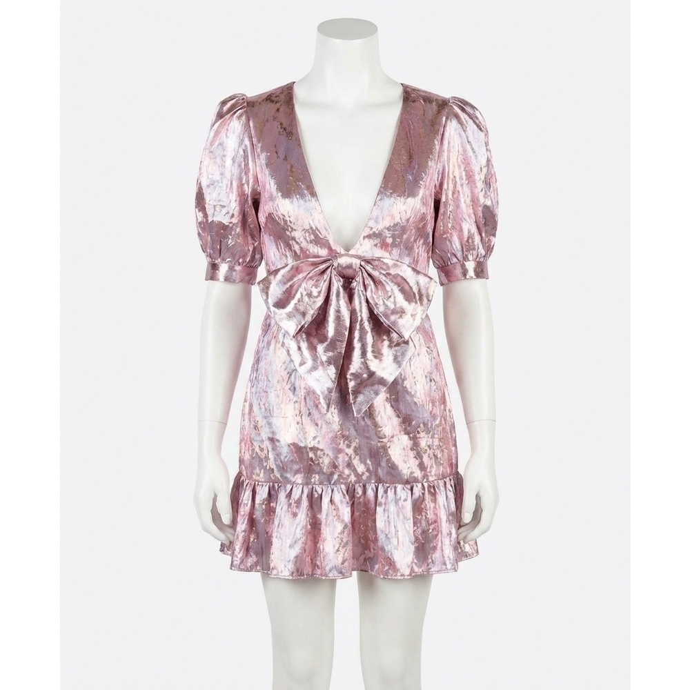 NEW LOVESHACKFANCY gabriella mini dress in palm beach pink